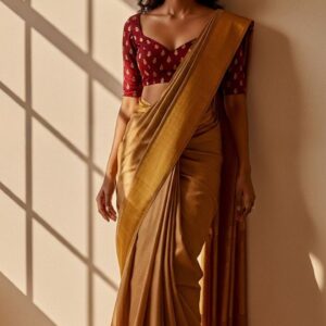 Golden Aura Silk Saree