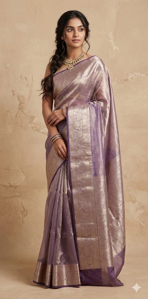 Lavender Luxe Silk Saree