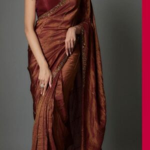 Bronze Elegance Silk Saree
