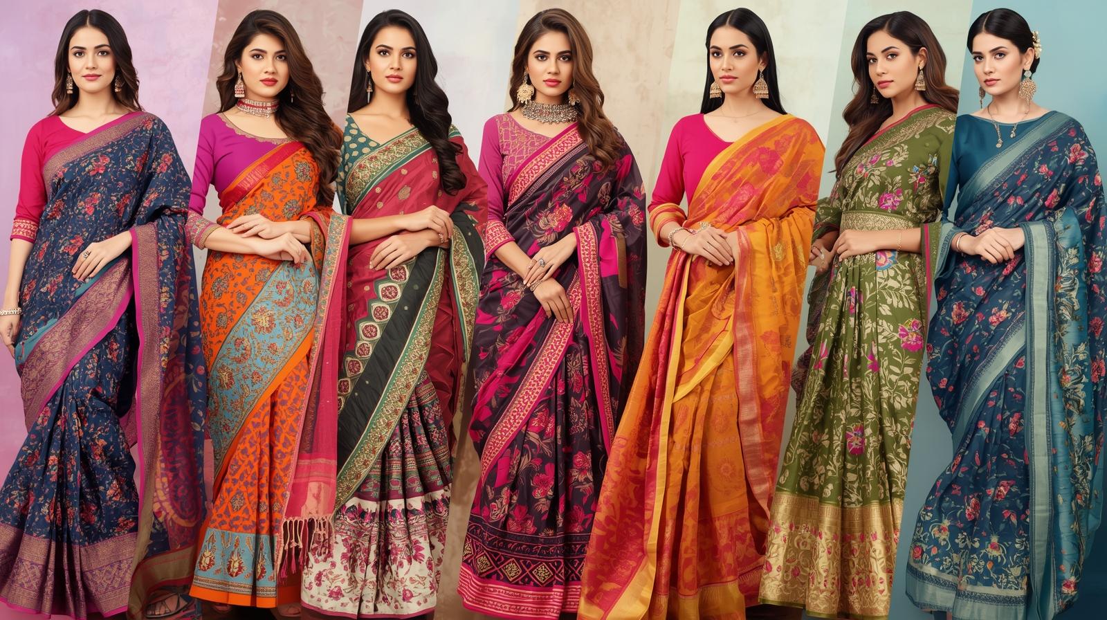 give me banner img for sarees ans shuit for girls and women and add some tag like radhasurbhi textile (5)